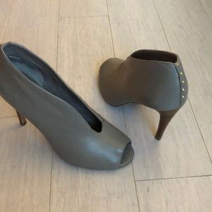 Halogen peep toe booties